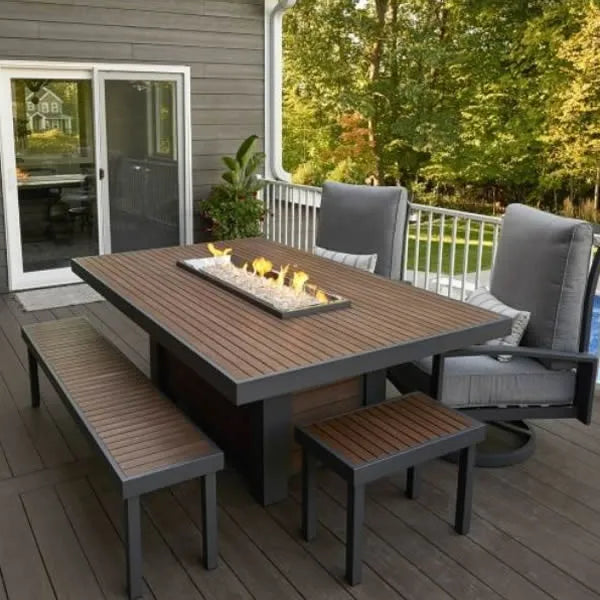 Dining Height Fire Pit Table